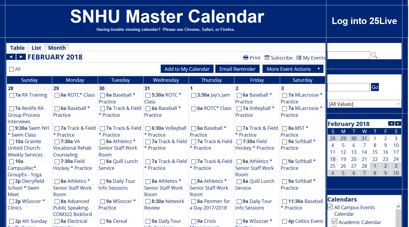 Changes to Master Calendar Create New Opportunities as Well as