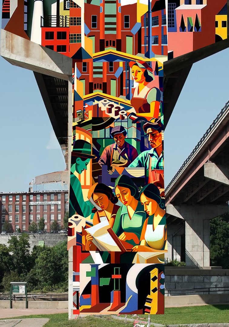 Harry Umen Creates New Mural In Manchester