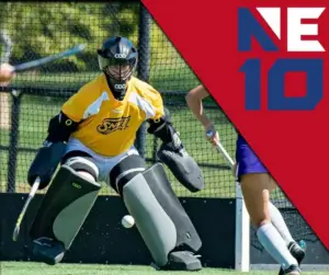 Emma Peeters as goalie