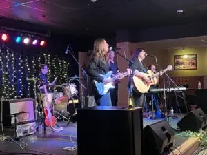 Performers on stage